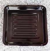 Resim abnturk 37x34cm Emaye Fırın Tepsisi Siyah Iç Dış Yüzeyi Sağlıklı Kaliteli Çinko Dikdörtgen Börek Tepsisi N34 
