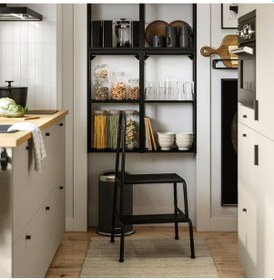 Resim Bambu Kapaklı Cam Saklama Kavanozu Hacim 1.8 Lt İkea Sızdırmaz Kapak Saklama Yükseklik 28 Cm 