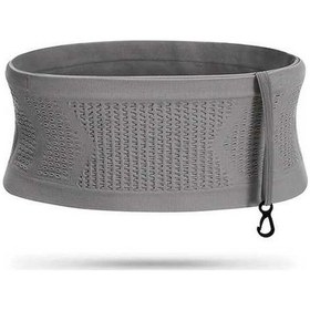 Resim Pazly Xl Gri Spor Bel Çantası - Nylon/polyester, Nemlendirici Delikli, Kayma Önleyici, 360 Açılışlı, Koşu/yürüyüş/trekking Gri 