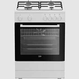 Resim Beko BFE 400-1 B 66 L Beyaz Doğalgazlı Ocaklı Solo Fırın 