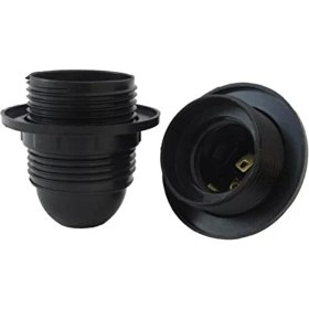 Resim 5 Adet E27 Avize Duyu Italyan Duy Siyah Renk 