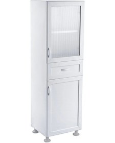 Resim Manolya 2 Kapak 1 Çekmeceli Pvc Dolap Beyaz 