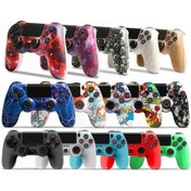 Resim Wondernest Titreşim Şeridi Ps4 Oyun Oyun Kolu Kablosuz Işık İle İçin Denetleyicisi Çift Bluetooth Astar Ah 