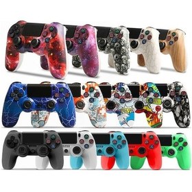 Resim Wondernest Titreşim Şeridi Ps4 Patlamak Oyun Oyun Kolu Kablosuz Işık İle İçin Denetleyicisi Çift Bluetooth Ed 