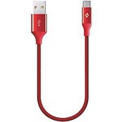 Resim Alumicable Mini 30cm Type-C Şarj Kablosu-Kırmızı Ttec