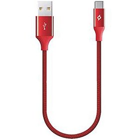 Resim Alumicable Mini 30cm Type-C Şarj Kablosu-Kırmızı 