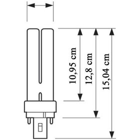 Resim Osram Dulux D 18/827 2P PLC Ampul 2700K Sarı - 15,04 cm 