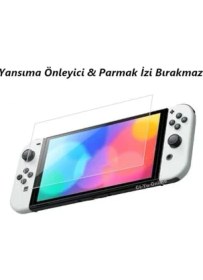 Resim Switch OLED 7 Inç Mat Ekran Koruyucu Oyun Konsolu 