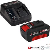 Resim Orijinal Einhell Akü ve Şarj Cihazı Başlangıç Kiti Power X-Change (Akü, Li-Ion, 18 V, 4.0 Ah Akü ve Hızlı Şarj Cihazı, Tüm Power X-Change cihazları ile uyumlu) 