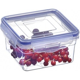 Resim Hava Geçirmez Sızdırmaz Kare Kilitli Saklama Kabı 340 Ml 