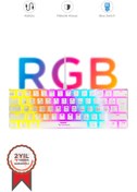 Resim Torima TK-04 Beyaz Mekanik Rgb Işıklı Kablolu Q Klavye 