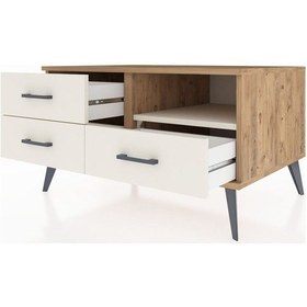Resim Kronos Şifonyer Tek Raflı 3 Çekmeceli 88x59x48 Çam-aytaşı Aytaşı 