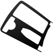 Resim Xiyyadms W204 Mercedes C180/c200 Sol Sürüşlü Araçlar İçin Konsol Kol Dayama Su Bardağı Rafı Dekoratif Panel Kapak Yenileme Sticker Siyah 