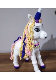 Resim El Örgüsü Unicorn Amigurumi 