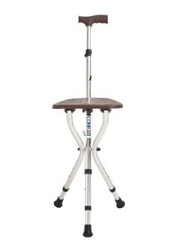 Resim Medikaltec Comfort Plus Dm-74 Oturaklı Baston Yüksekliği Ayarlanır 