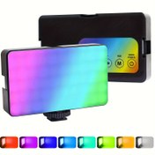 Resim ZOMEI WL-R2 RGB LED Video Işığı - Taşınabilir, Şarj Edilebilir Kamera Işık Paneli 0-360° Tam Renk, CRI 95+, Ayarlanabilir Sıcaklık (2500-9000K), Vlogging, Fotoğrafçılık & Canlı Yayın için Ayarlanabilir Parlaklık 
