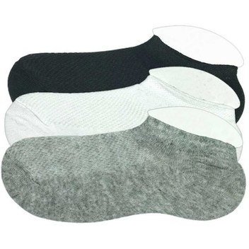 3 Adet Çocuk Sneaker Patik Çorap Siyah Beyaz Gri (552152114)