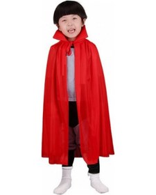 Resim Kırmızı Renk Yakalı Pelerin Çocuk Boy Csmtex - 30 90 Cm 