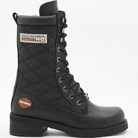 Resim Harley Davidson Siyah Kadın Botu 025Z100217-Black-Derı Siyah 