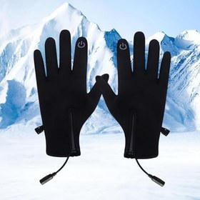 Resim Isıtmalı Eldivenler - Dokunmatik Eldivenler - USB İle Isıtmalı Kayak Termal Eldivenleri | Bisiklet için Kayak için Dağcılık Kış Açık Hava Soğuk Hava Kadınlar 