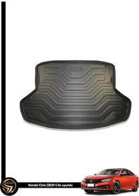 Resim Honda Civic 2021+ Tam Uyumlu Kauçuk Bagaj Havuzu 