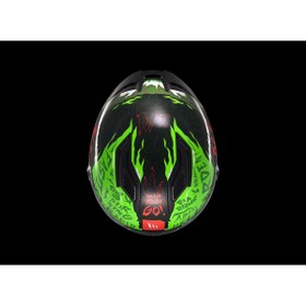 Resim KASK MT STINGER ARDENT C6 PARLAK SİYAH/YEŞİL 