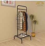 Resim Tekli Siyah Butik Askı Konfeksiyonel Askı Siyah 