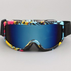 Resim Havalı Desenli Tek Parça Gözlük, Unisex, Kayak ve Snowboard, Buz Pateni, Açık Hava Sporları, Kış Ekipmanları için Uygun, Canlı Renkler, Dayanıklı Çerçeve, Snowboard Ekipmanı, Şık Tasarım, Koruyucu Gözlük, Spor Meraklıları 