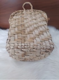 Resim Süs Dükkanı Hasır Gazetelik Kapı Önü Sepeti Dekoratif Model 