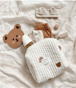 Resim Modakids Anne Bebek Bakım Çantası Kapitone Su Geçirmez Bebek Arabası Organizer Düzenleyici Stroller Bag 