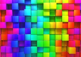 Resim Nova Puzzle Gökkuşağı Renkli Kutular 12+ Yaş Küçük Boy Puzzle 1000 Parça 