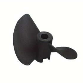 Resim RC Tekne Modeli İki Bıçaklı Pervane - Yüksek Performanslı Naylon Paddle Shaft, 27/30/32/35/38/40/45/47mm Çap, Siyah, RC Tekneler, RC Tekne Aksesuarları, Şık Pervane Tasarımı, Dayanıklı Pervane 