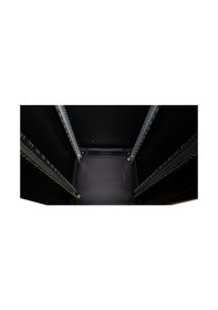 Resim Lande Demonte 42u 600x600 Hyperline Dikili Tip Rack Kabinet Siyah Ön Cam Kapak / Tekerlekli 