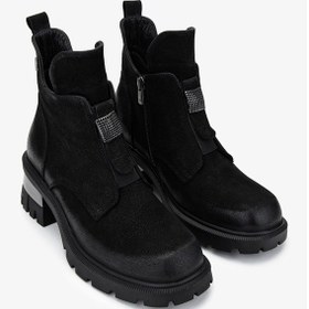 Resim Valmenti Kadın Hakiki Deri Siyah Nubuk Casual Bot 322 2353905 Bn Bot Sk24-25 Sıyah Nbk Siyah Nubuk 