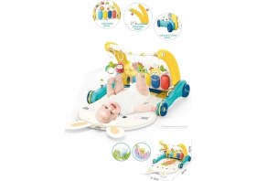 Resim Varyant Store BIB6015 -Piyanolu 2 In 1 Bebek Yürüteci ve Tavşan Desenli Mavi Oyun Halısı 