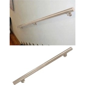 Resim Kamataş Alüminyum Bronz Merdiven Tutamak, Korkuluk Yaşlı Engelli Duvar Tutamağı 150 Cm. Istenilen Ölçüde 