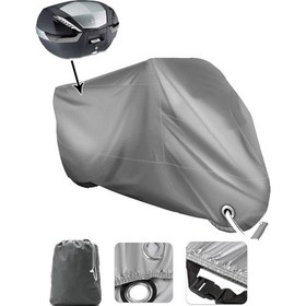 Resim Coverplus Yuki Yk-17 Orion Elektrikli Vinleks Motor Brandası Arka Çanta Uyumlu (Bağlantı ve Kilit Uyumlu) 