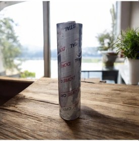 Resim 20 Metre X 90cm 1 Top Şeffaf Pvc Masa Örtüsü 1,4mm Masa Sehba Koruyucusu Saydam Şeffaf 