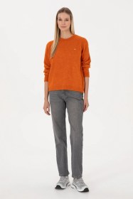 Resim U.S. Polo Assn. Kadın Gri Straight Fit Jean Pantolon 50316569-DN0025 