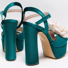 Resim Nur Karaata Bloom Green Heels 