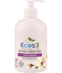 Resim Ecos3 Beyaz Manolya Organik Sıvı Sabun 500 ML 