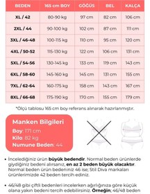 Resim Büyük Beden Bürümcük Kumaş Leopar Desenli Beli Lastikli Etek 304237 - 42 / Leopar 