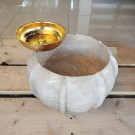 Resim Sipahi Marble Traverten Kavuk Model Mini Kurna 