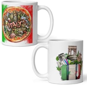 Resim İtalya Kupa Bardak 2 Adet Seyahat Hatıra Italy Mug 