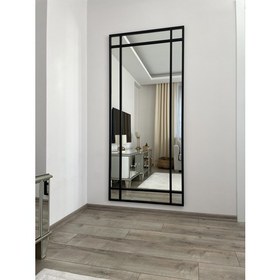 Resim Effe Yapı Dekor Siyah Metal Çerçeveli 180 x 80 cm Dekoratif Ayna 