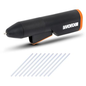 Resim Worx WX746.9 MAKERX 20Volt Profesyonel Sıcak Mum Silikon Tabancası + 10 Silikon (Akü Dahil Değildir) 