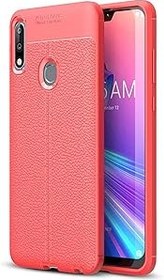 Resim QDCFY Asus Zenfone Max Pro M2 ZB631KL ile Uyumlu Telefon Arka Kılıf Kapak, Darbeye Dayanıklı Yüksek Darbe Sert Kauçuk Sağlam Hibrit Kılıf Koruyucu Anti-Şok Kırılmaya Dayanıklı Cep Telefonu Kılıfı Deri metin 