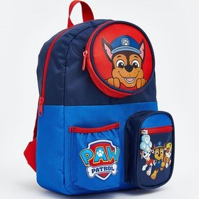 Resim Özmarka Yeni Sezon Paw Patrol Baskılı Erkek Çocuk Sırt Çantası Lacivert 