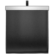 Resim Deri Araba Çöp Kutusu Katlanabilir Arka Koltuk Çöp Kutusu Büyük Kapasiteli Depolama Düzenleyici Su Geçirmez Araba Araç Kamyon Suv İçin 