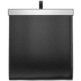 Resim Deri Araba Çöp Kutusu Katlanabilir Arka Koltuk Çöp Kutusu Büyük Kapasiteli Depolama Düzenleyici Su Geçirmez Araba Araç Kamyon Suv İçin 